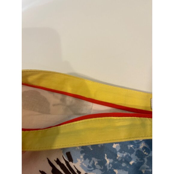 Boden Floral A-Line Skirt UK10/US6 Yellow Trim Cotton Blend - Picture 6 of 8